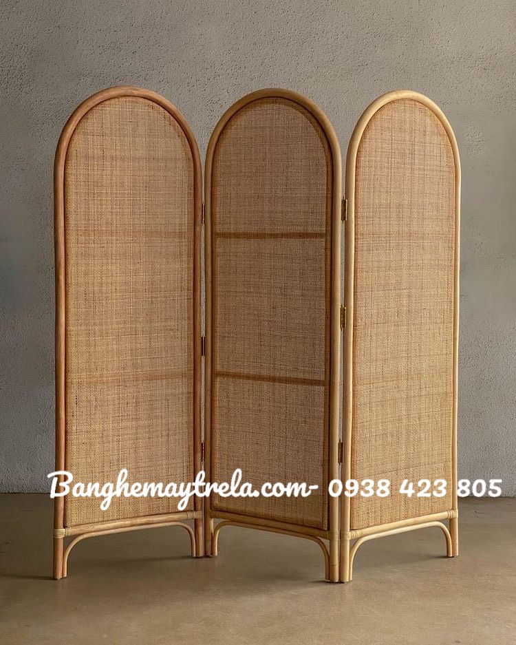 Bình phong mây tre tự nhiên